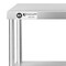 KUTLER Stainless Steel Double Overshelves, NSF Commercial 2-Tier Shelves for Prep and Work Tables for Restaurant, Kitchen, Workshop